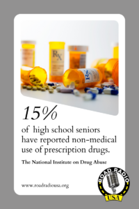 15% of high school seniors have reported non-medical use of prescription drugs.